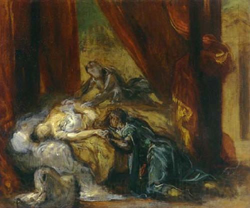 Eugene Delacroix The Death of Desdemona Spain oil painting art
